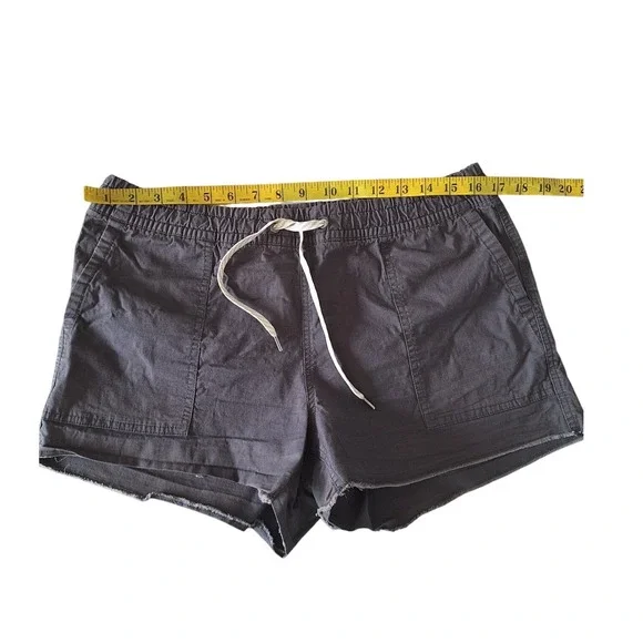 Vuori Shorts Women's Dark Gray Ripstop Drawstring Pockets Elastic Waist M - Picture 5 of 8
